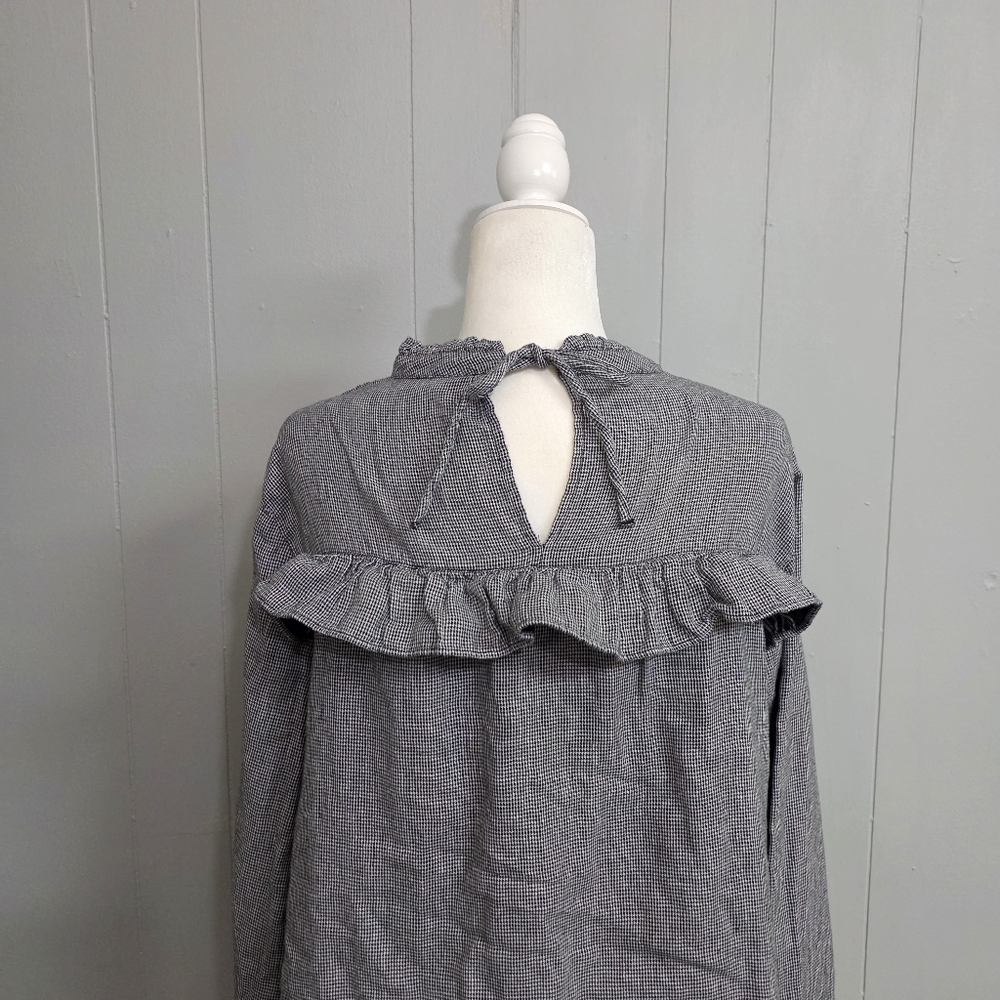 Simply Be Long Sleeve Ruffle Blouse - Picture 8 of 12